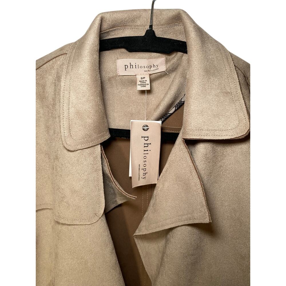 Philosophy - Petite Tan Faux Leather Jacket - New With Tags